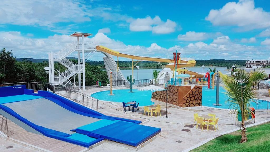 Apto Resort do Lago Até 8 pessoas - Valor Promocional Caldas Novas Extérieur photo